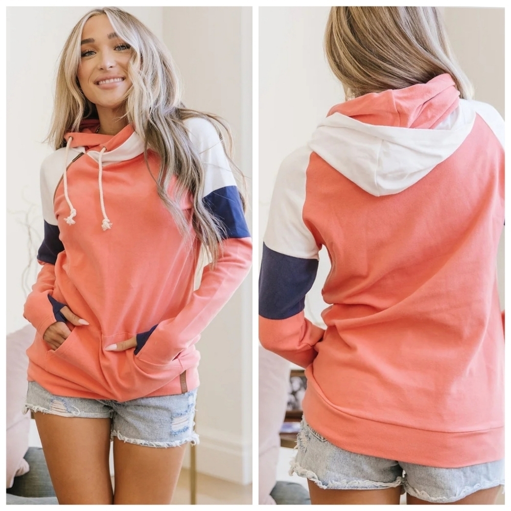 NWT Ampersand Avenue Womens XXXL 3X Doublehood In Your Own Time Pullover Hoodie